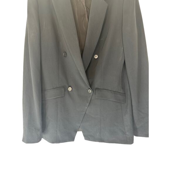 J.Crew 365 Black Preppy Academia Double Breasted Jacket Blazer Size 8 Tall - Picture 4 of 13